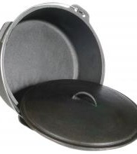 12 QT. Cast Iron Dutch Oven Seasoned