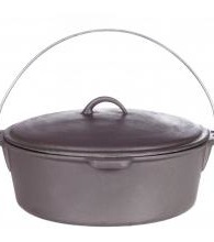 16 QT. Cast Iron Dutch Oven Seasoned