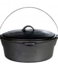 4.5 QT Cast Iron Dutch Oven Seasoned